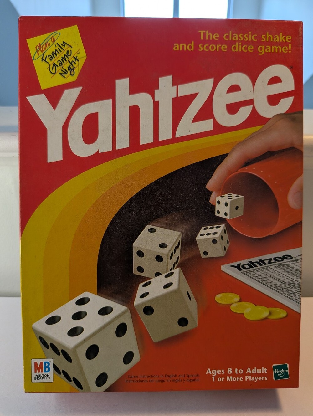 Vintage Milton Bradley Yahtzee Classic Shake and Score Dice Game Family Night